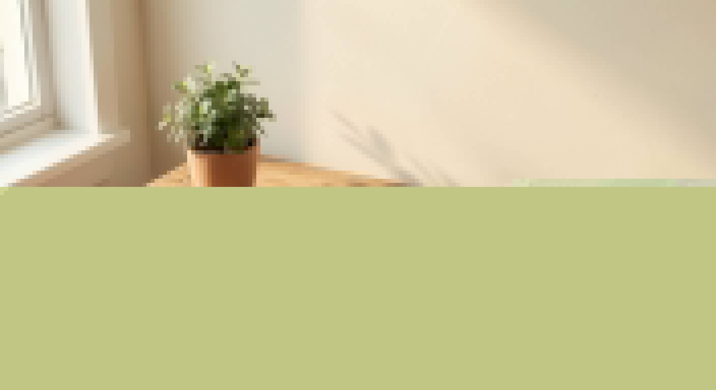 Digital Minimalism: A calm, minimalist workspace with phone face-down, symbolizing intentional Stoic approach to technology use